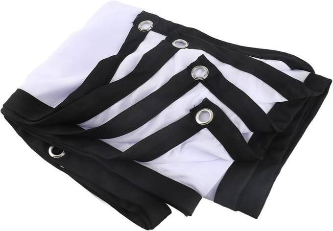 Projectiescherm - Vouwbaar scherm - Thuisbioscoop creëren - Kreukvrij polyester - 100 inch 16:9 - Wit
