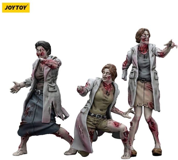 Joy Toy (CN) Zombie Dark Source Action Figuur 3-Pack Medics 8 cm Action Figuur