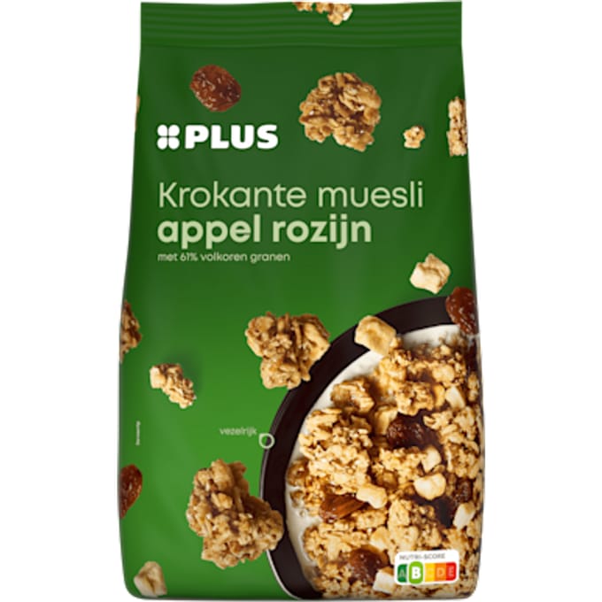Krokante muesli appel en rozijn