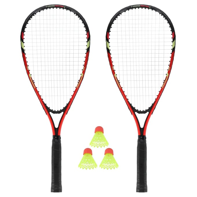 Badmintonset 2 rackets + shuttles + hoes NILS NRS001