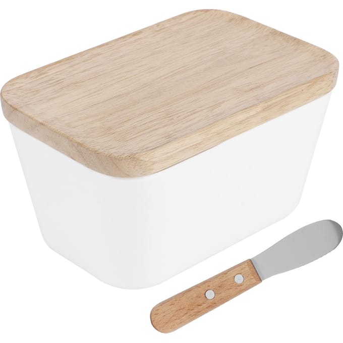 Multifunctionele Botervloot Doos Container met Botermes Keukenaccessoires(250# 250ML