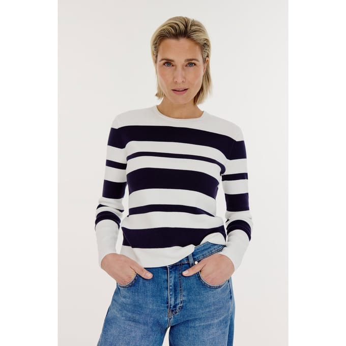 Josephine & Co Breanne Sweater Navy Maat: S | Sweaters Outlet | Dames | Blauw