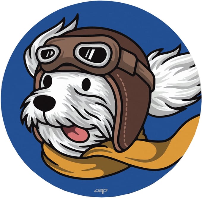 CEP muismat KIDS 'Pilotenhond', rond