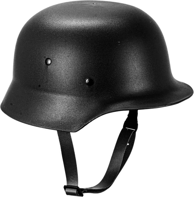 Militaire Helm Zwart Groen Kostuumaccessoire voor Feest en Carnaval