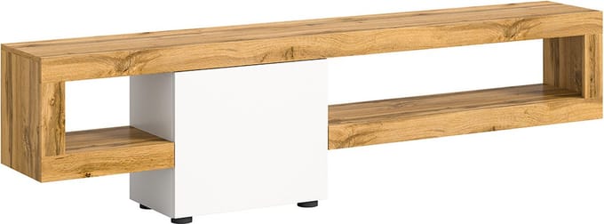 Loft rekkensysteem 1 deur 2 vakken wit.