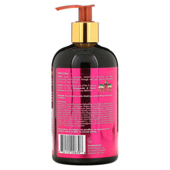 Mielle, Après-shampoing sans rinçage, Grenade et Miel, 12 fl oz (355ml) black