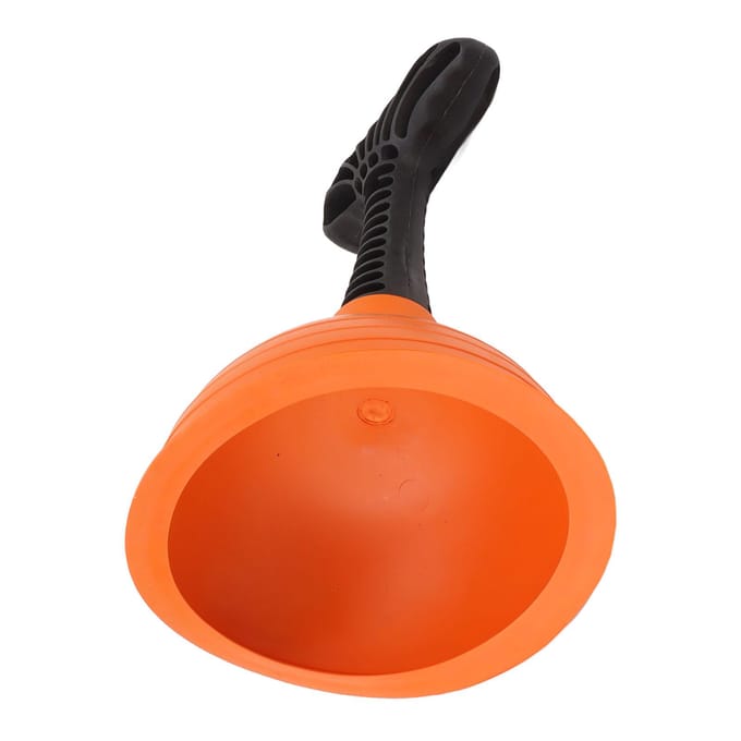 Mini piston puissant avec poignée antidérapante, petit piston de vidange efficace pour toilettes, baignoire, évier blanc