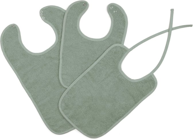 Slab badstof met strikjes 25x38 jade 12 stuks IDS.