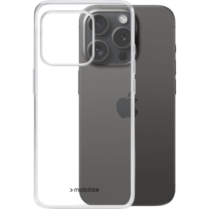 Mobilize iPhone 15 Pro Siliconen (TPU) Hoesje Transparant