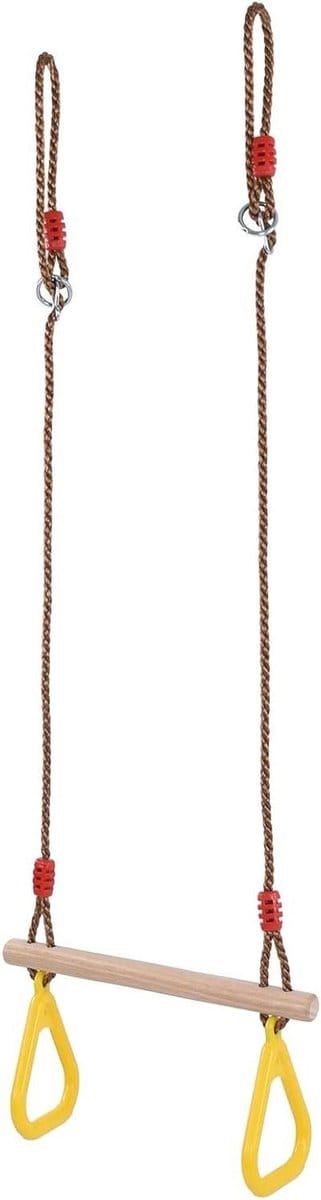 Kindertrapeze Houten Stok - Schommel Bar Ring - Buiten Spelen - Hoge Sterkte Stevig
