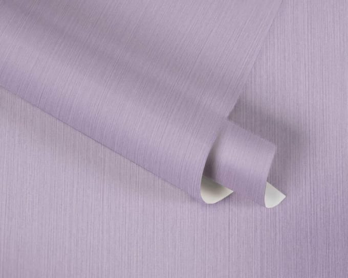 GEVLEKT EFFECT TEXTIELLOOK BEHANG | Basic - lila - A.S. Création MICHALSKY