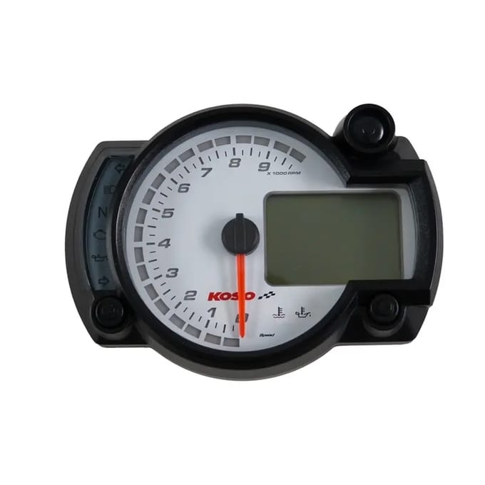 Motorfiets teller met thermometer en temperatuur alarm Koso RX2NR+