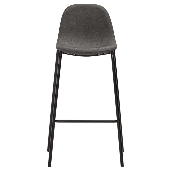 vidaXL - Barstoelen - 4 - st - stof - donkergrijs