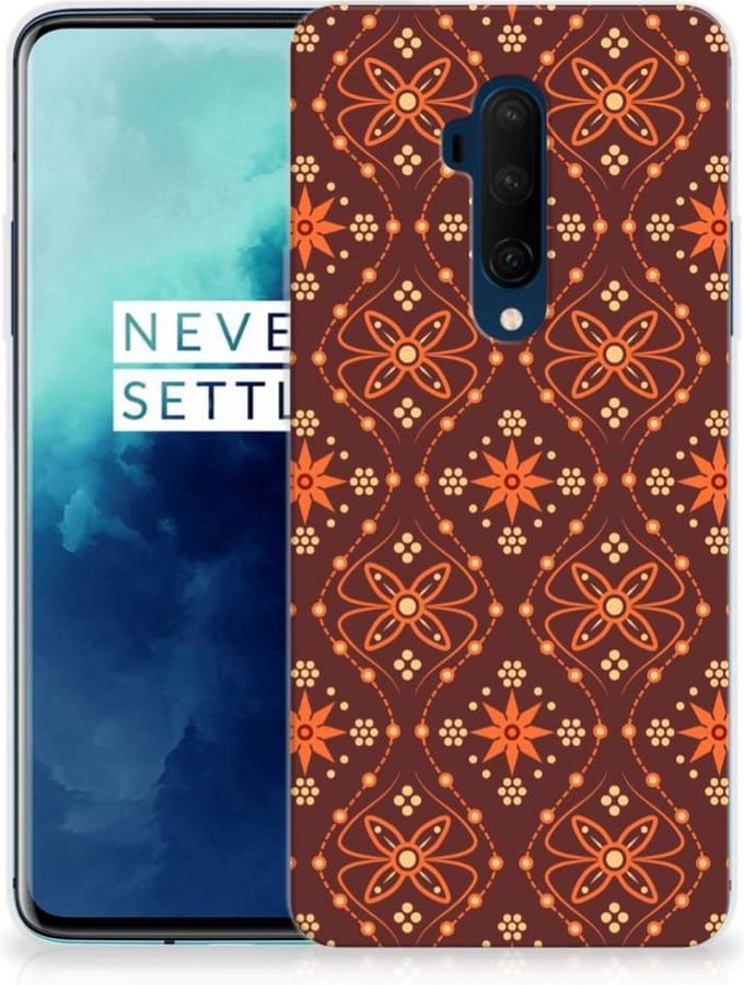 OnePlus 7T Pro TPU bumper Batik Brown