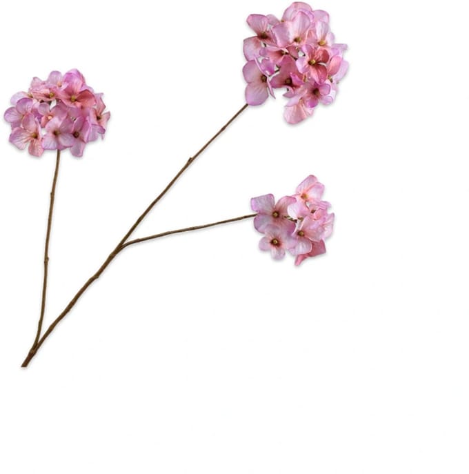 Kunstbloem Hortensia Roze - 85 cm
