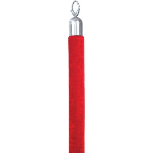 Securit® Classic Chrome fluwelen afzetkoord in rood