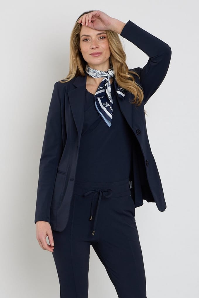 Mi Piace Travel Blazer Dames - Navy - Maat M/38 - 202102A