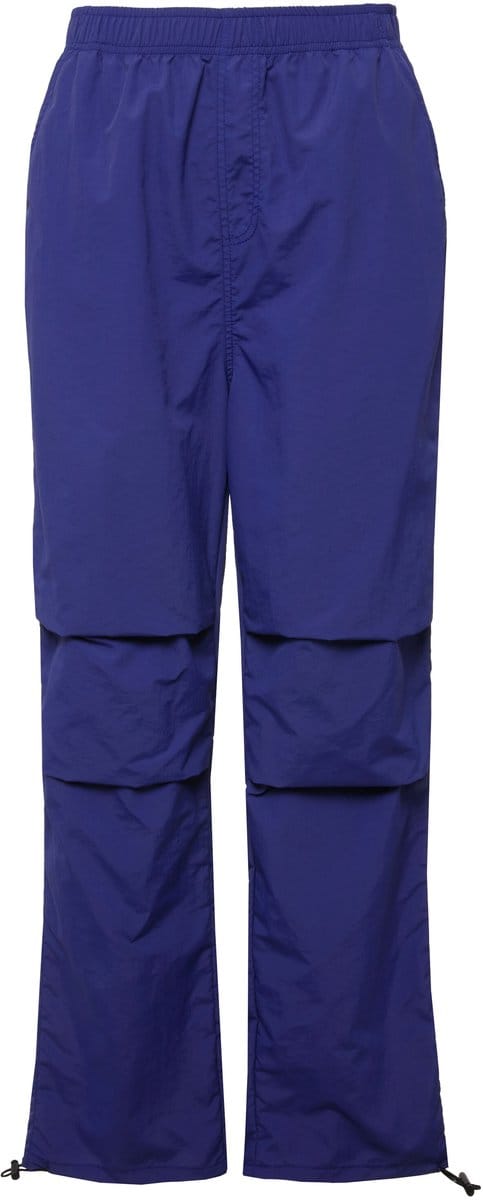 Studio Untold - Dames - Pilotenbroek wide legs elastische tailleband knieplooien - Blauw - Maat M