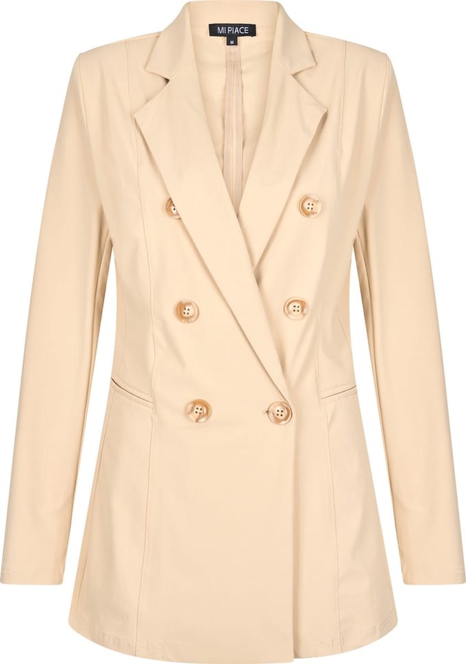 MI PIACE - Travel Mid Blazer Uni Sand 2237 - Maat : S