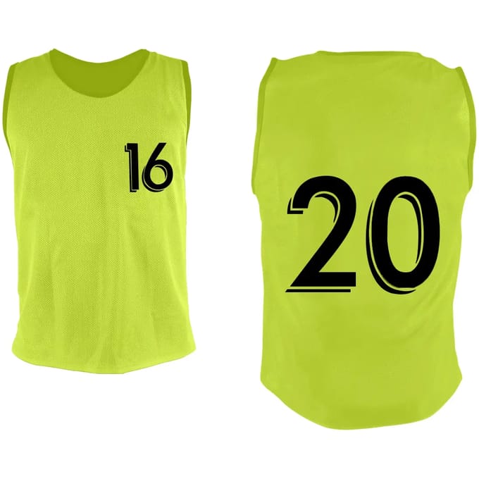Genummerde chasuble van 16 tot 20 Sporti (x5)