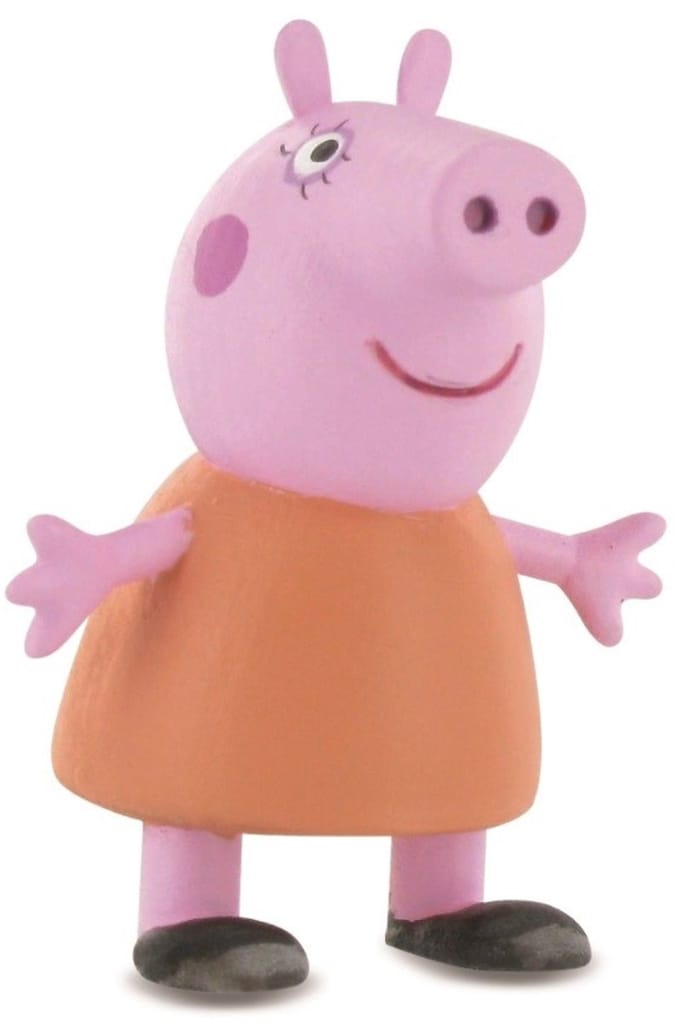 Comansi Speelfiguur Peppa Pig: Mummy Pig 6 Cm Roze