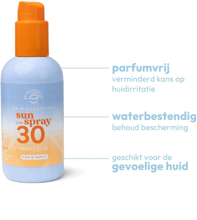 Swim Essentials Zonnebrand - Spray - Gevoelige Huid SPF30 - 200 ml