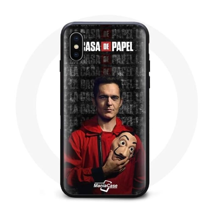 Coque - La Casa De Papel - Iphone XS Max - Souple - Noir - Money Heist