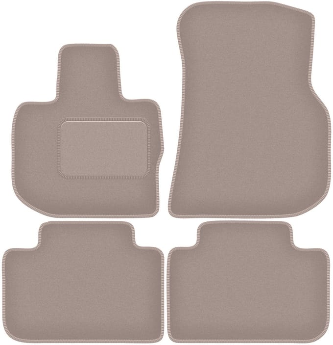 Beige velours vloermatten voor: BMW iX3 G08 SUV (2021-)