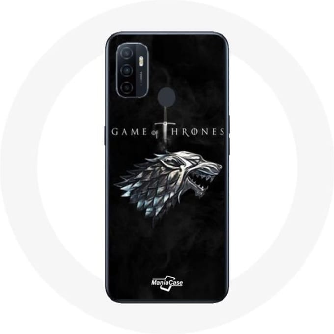 Coque pour Oppo A53 Game of Thrones Saison 8 Le Trône de Fer La maison Stark Logo L'hiver arrive