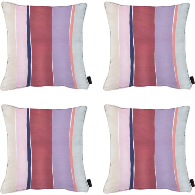 Madison - Sierkussen Nox - Mulitkleur - 50x50x10cm - Set van 4
