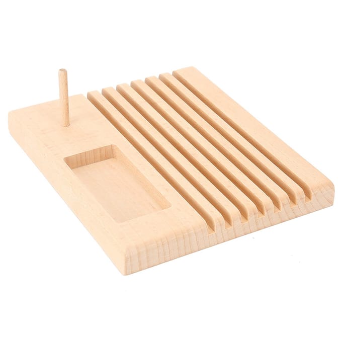 Quiltrulerhouder DIY Spoelrek Opbergorganisator Naaigereedschap Klein beige