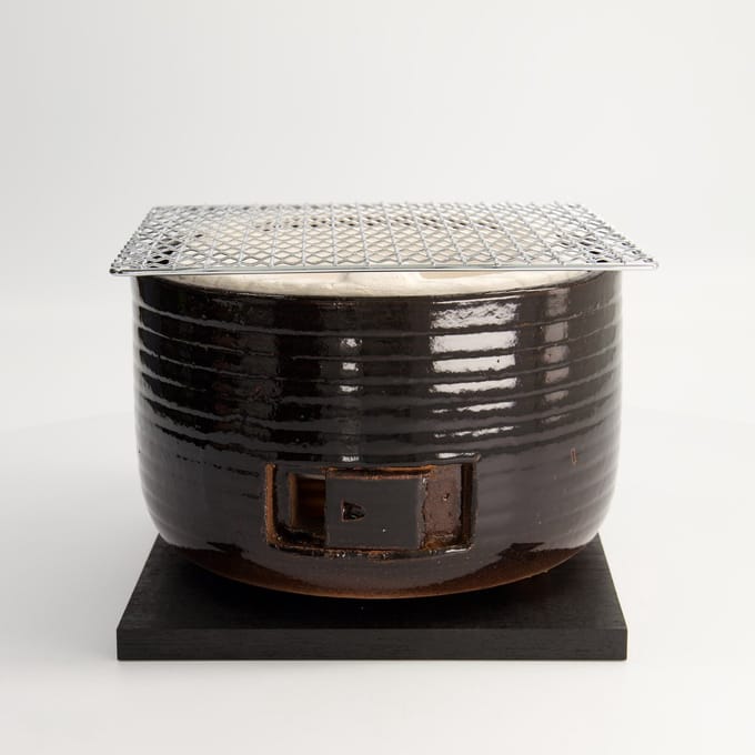 Konro Grill - Diatomite - Rond - 21.5x15.5cm