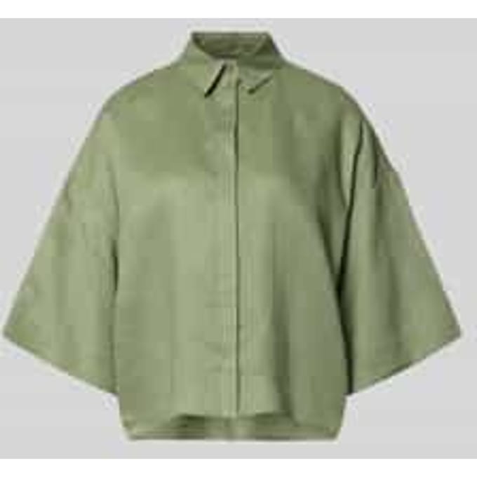 Boxy fit linnen blouse met 3/4-mouw model 'RITO'