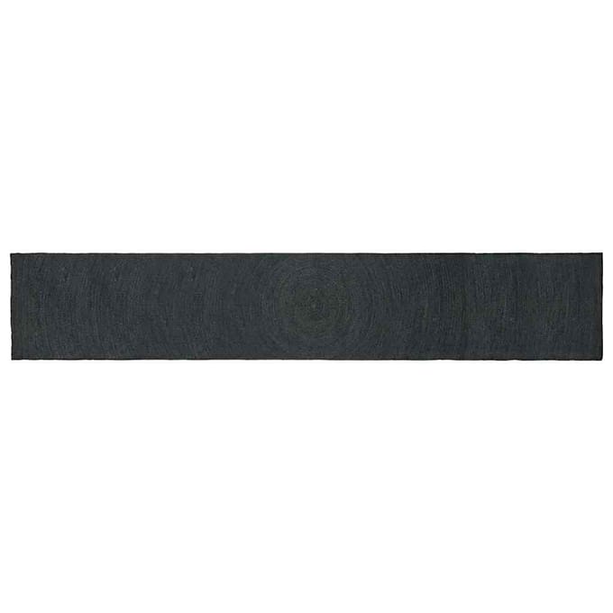 vidaXL - Vloerkleden - Donkergrijs - 60 - x - 400 - cm - Jute