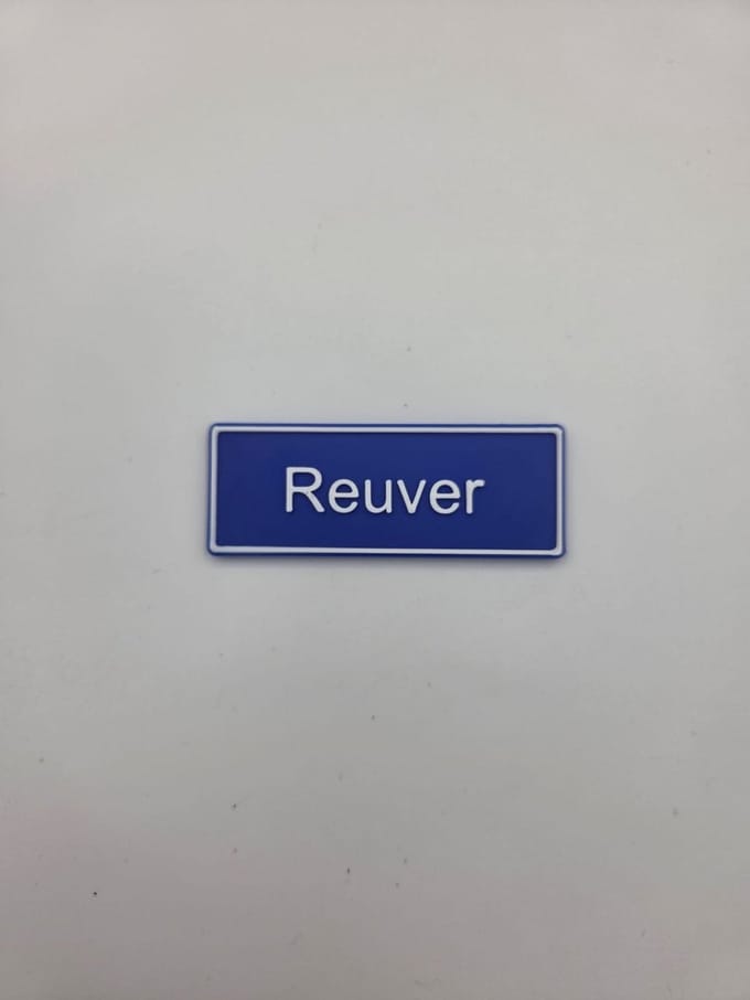 Koelkast Magneet plaatsnaam 8 X 3 CM Reuver