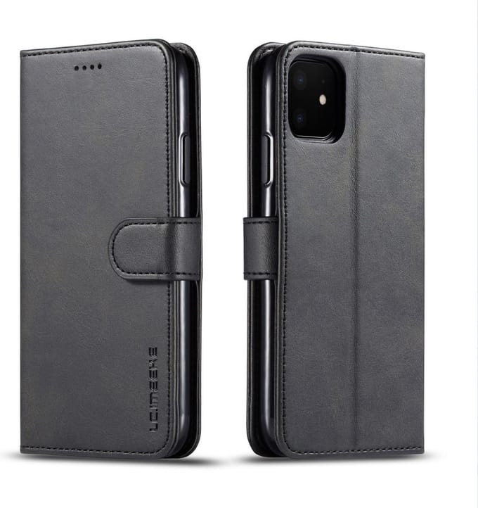 LC.IMEEKE Wallet / portemonnee hoesje voor iPhone 11 / iPhone Xr - Zwart