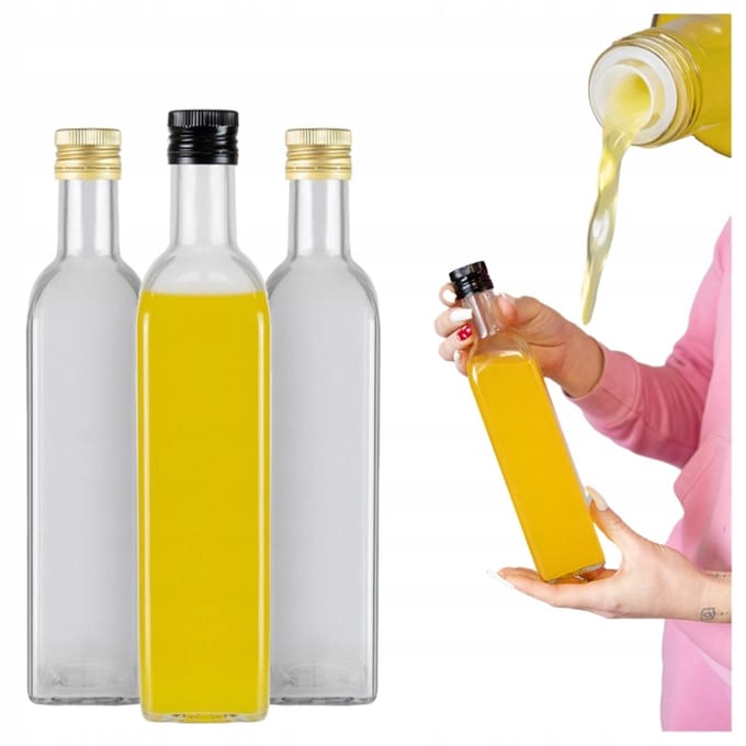 Bimberek Marasca - Flessen - 500ml - Dozering voor Olie, Azijn, Syrup