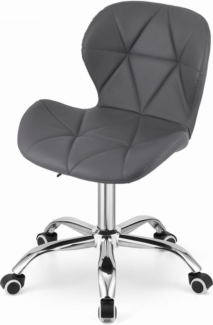 AVOLA - Bureaustoel - ergonomisch - ECO-leer - grijs