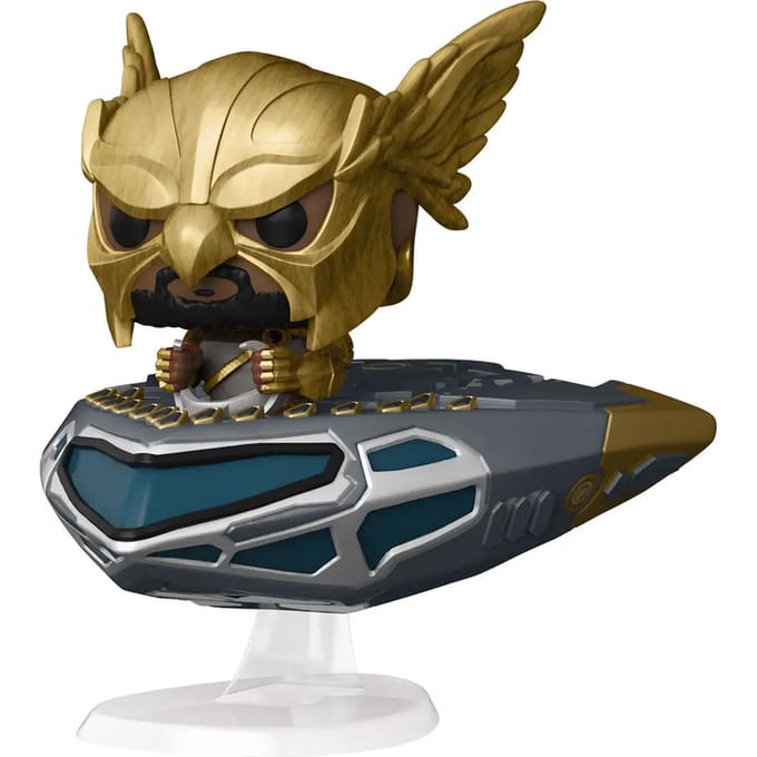 Funko Black Adam Verzamelfiguur DC Comics POP! Rides Super Deluxe Hawkman In Cruiser 15 cm Multicolours
