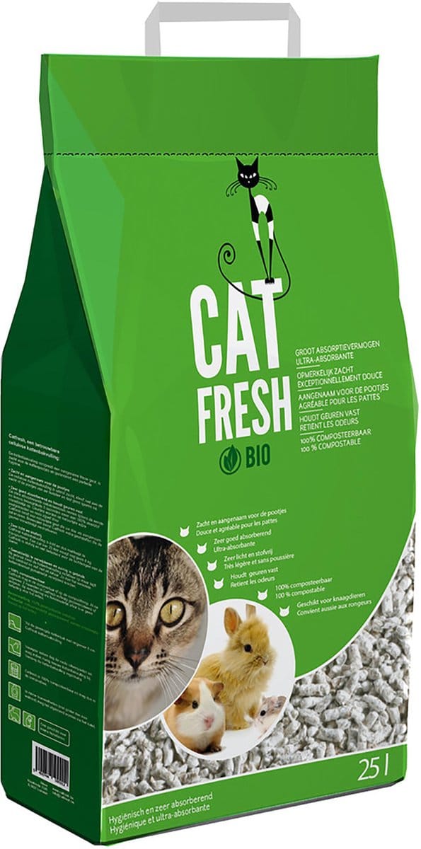 Catfresh - Milieuvriendelijke kattenbakvulling van cellulose - 25L