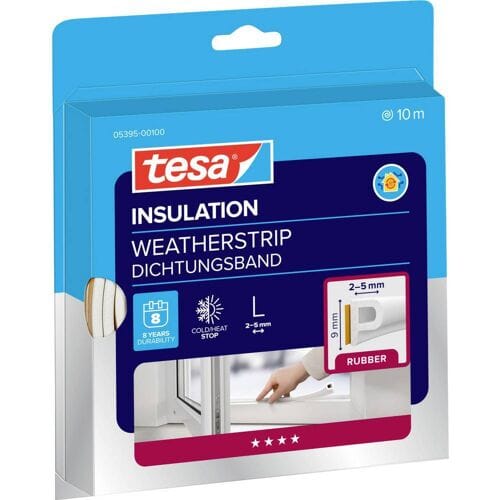 tesa P-PROFILE 05395-00100-00 Afdichtingstape tesamoll Wit (l x b) 10 m x 9 mm 1 stuk(s)