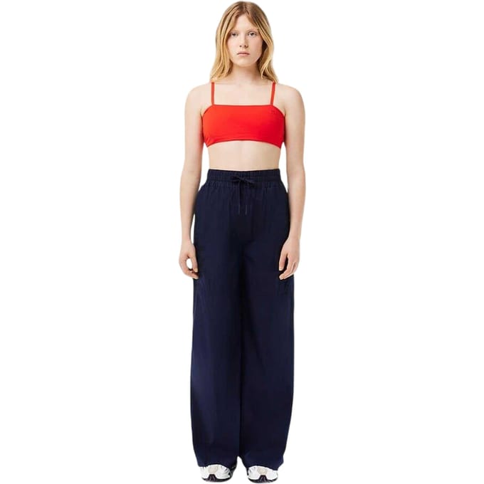 Lacoste Dames/Dames Oversized Broek Met Wijde Pijpen (Marineblauw)