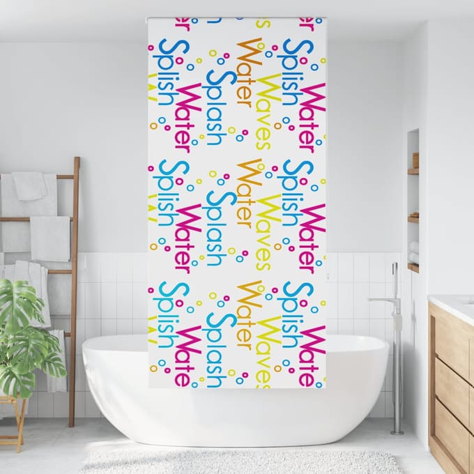 vidaXL - Doucherolgordijn - 110x240 - cm - stofbreedte - 106 - cm