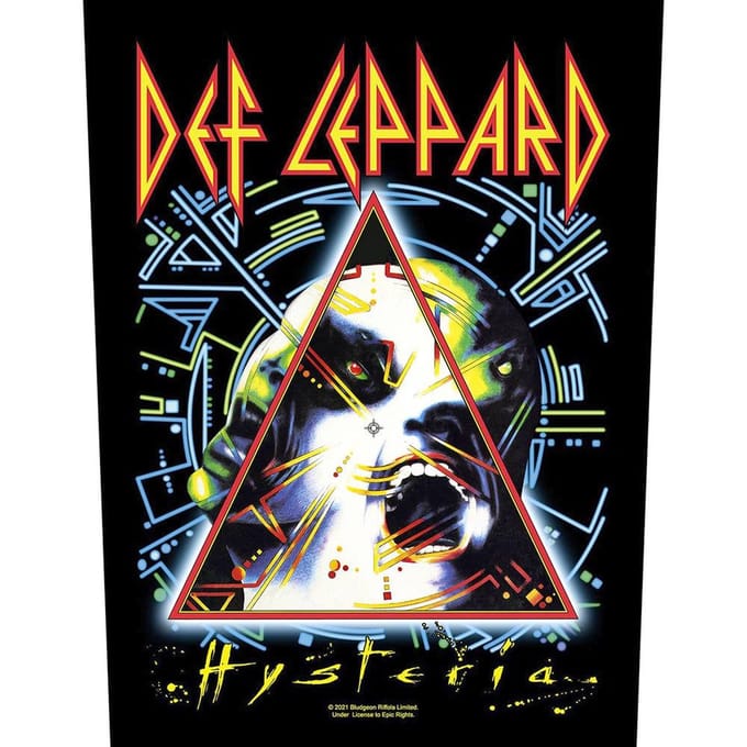 Def Leppard - Hysteria Rugpatch - Multicolours