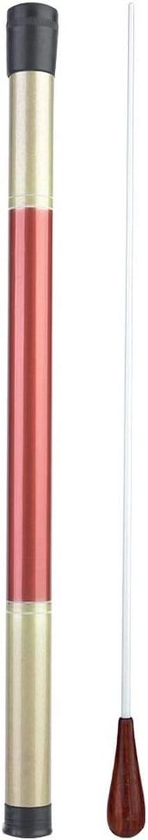 Dirigenten Stok - Muziek Baton - Orkest Leiding - Inclusief Etui - 38 Cm Lengte - Wit Bruin