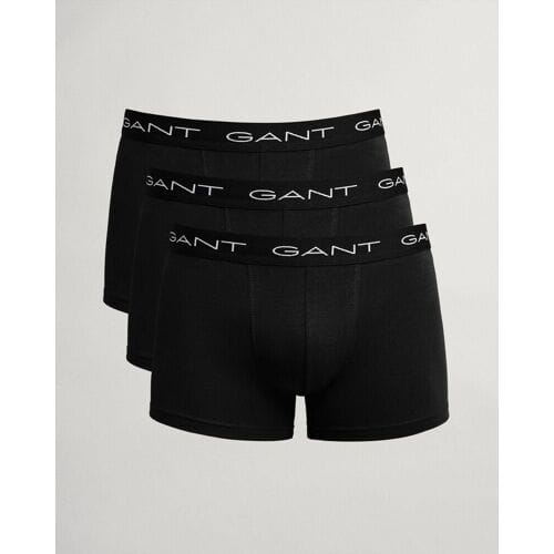 Gant Boxershorts Trunk 3-Pack Zwart - Maat XL - Heren