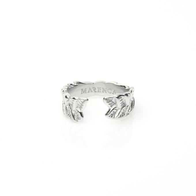 Marenca Zilveren Lauwerkrans Heren Ring (S)