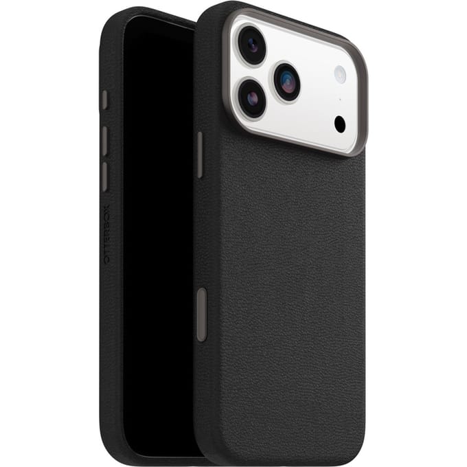 OtterBox Symmetry Cactus leren Backcover met MagSafe voor de Apple iPhone 17 Pro Max - Noir Ash