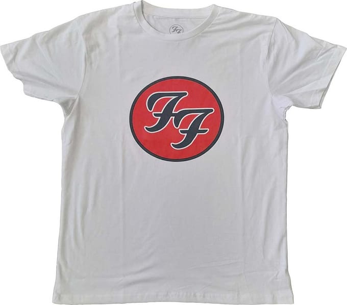 Foo Fighters - FF Logo Heren T-shirt - 2XL - Wit