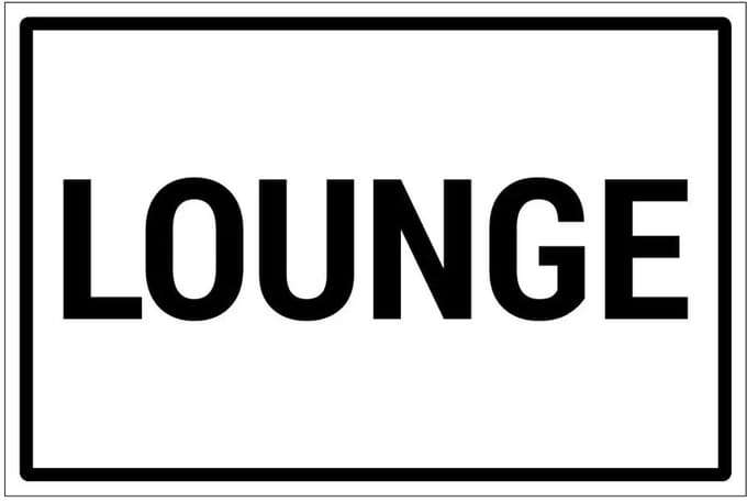Lounge bord | gecoat dibond materiaal | 60 x 40 cm